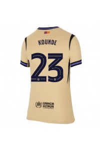 Barcelona Jules Kounde #23 Fotballdrakt Borte Klær Dame 2025-26 Korte ermer